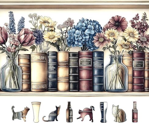 ألغاز مكونة من 500 قطعة للبالغين، مجموعة كتب Wildflower Vintage وألغاز الصور المقطوعة للزهور للبالغين، والأسرة، والديكور، ولعبة الحفلات، الحجم النهائي 23 بوصة × 15 بوصة in Kuwait