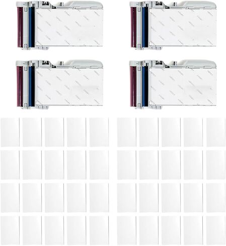 Photo Papers for CP2100 Mini Printer DIY Projects Creative Paper Cartridge Fingerprints Waterproof Sticky Back, 40 Sheets in Saudi Arabia