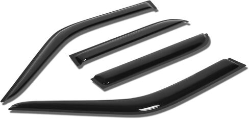 DNA MOTORING WVS-T2-0107 Pair of Front & Rear Vent Window Visor Deflector Rain/Sun Guard Compatible with 03-08 Matrix/Pontiac Vibe in Kuwait