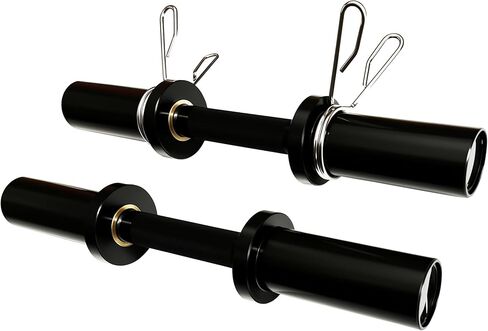 مقبض الدمبل الأوليمبي قضبان الدمبل القابلة للتحميل تناسب ألواح الوزن الأولمبية مقاس 2 بوصة مثالية لتدريب القوة في صالة الألعاب الرياضية المنزلية in Kuwait