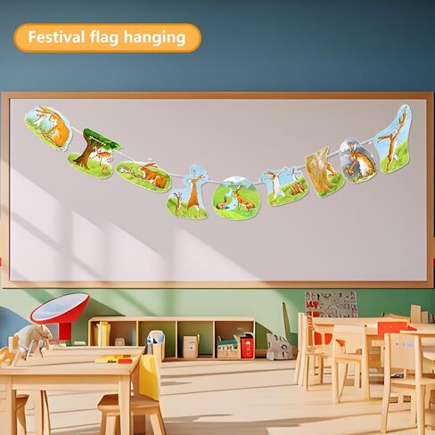 Guess How Much I Love You Fairy Tales Kindergarten Banner Decorations Fiesta Birthday Party Decorations Classroom Banner Wall Decor in Saudi Arabia