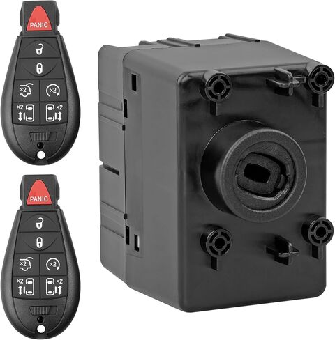 68210150AB Wireless Ignition Module Switch with Key Fob Compatible with 2008-2010 Dodge Charger Challenger Magnum, Chrysler 300 Ram 1500 2500 3500 Jeep Grand Cherokee Commander in Saudi Arabia