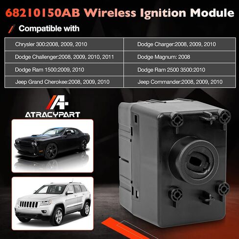 68210150AB Wireless Ignition Module Switch with Key Fob Compatible with 2008-2010 Dodge Charger Challenger Magnum, Chrysler 300 Ram 1500 2500 3500 Jeep Grand Cherokee Commander in Saudi Arabia