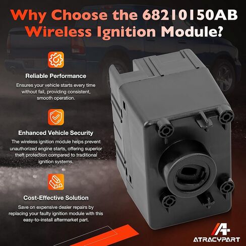 68210150AB Wireless Ignition Module Switch with Key Fob Compatible with 2008-2010 Dodge Charger Challenger Magnum, Chrysler 300 Ram 1500 2500 3500 Jeep Grand Cherokee Commander in Saudi Arabia