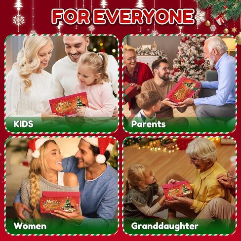 Christmas Money Holders For Cash, Christmas Cash Gift Envelopes 10 Slots, Merry Gifts Card Ideas For Teen Women Men (GREEN) in Saudi Arabia