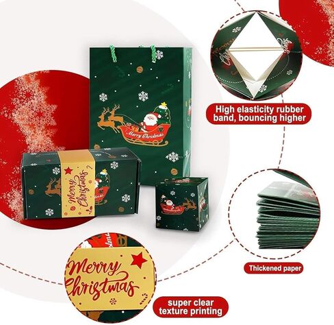 16pcs Surprise Gift Box Explosion for Money, Surprise Envelope Gift Box - Folding Pop-Up Explosion Box for Money, Surprise Pop Up Money Box for Merry (Red) in Saudi Arabia