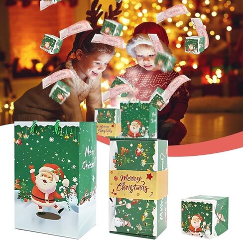 16pcs Surprise Gift Box Explosion for Money, Surprise Envelope Gift Box - Folding Pop-Up Explosion Box for Money, Surprise Pop Up Money Box for Merry (Red) in Saudi Arabia