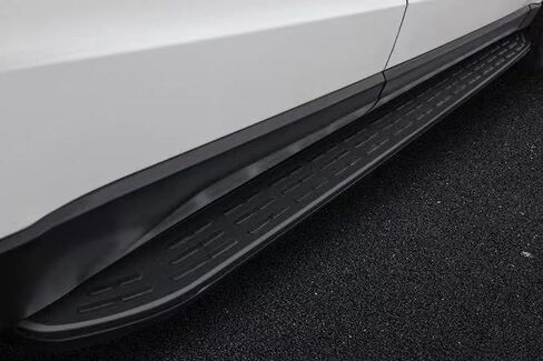 2PCS All Black Aluminum Running Board fits for GMC Acadia 2018-2023 Side Step Side Stairs Include Install Hardwares Bolts in Saudi Arabia