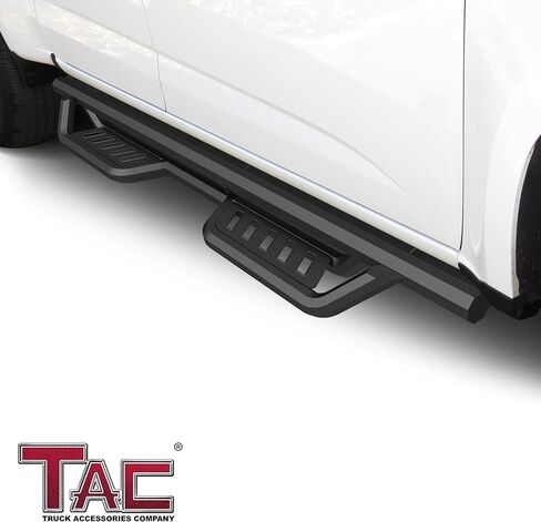 لوحات الجري TAC Sidewinder تناسب 2015-2025 Chevy Colorado/GMC Canyon Crew Cab 4 بوصة قطرة جانبية خطوة Nerf Bar Rocker Slider Pickup Truck الملحقات الخارجية قطعتان in Saudi Arabia