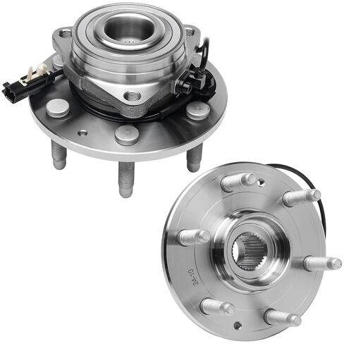 Front Wheel Hub Bearing Assembly Replacement Set of 2 by AA Ignition - -Compatible with Cadillac, Chevy, GMC - Escalade ESV, XTS, Silverado, Suburban, Tahoe, Sierra 1500, Yukon - Replaces Part 515160 in Saudi Arabia