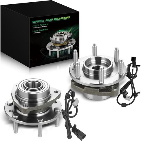 Set of 2 Front Wheel Bearing and Hub Assembly with ABS & 6-Lug Fit for:-Chevy SSR Trailblazer for:-GMC Envoy XL Xuv for:-Buick Rainier for:-Isuzu Ascender for:-SAAB 9-7X 2002-2009 OE# 513188 in Saudi Arabia