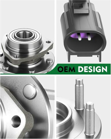 Set of 2 Front Wheel Bearing and Hub Assembly with ABS & 6-Lug Fit for:-Chevy SSR Trailblazer for:-GMC Envoy XL Xuv for:-Buick Rainier for:-Isuzu Ascender for:-SAAB 9-7X 2002-2009 OE# 513188 in Saudi Arabia