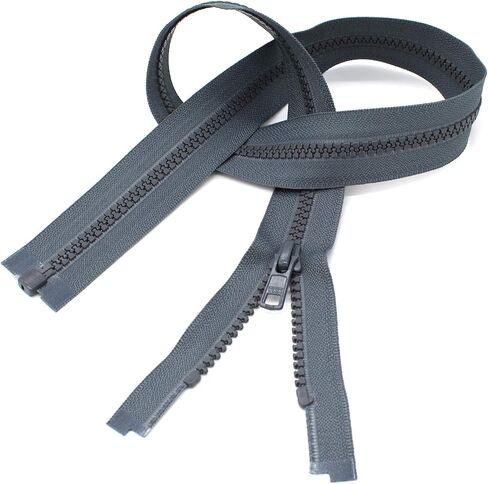 YKK® 27" Vislon Zipper ~ YKK #5 Molded Plastic Sport Zipper ~ Separating - 578 Medium Grey (1 Zipper/Pack) in Saudi Arabia