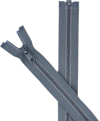 YKK® 27" Vislon Zipper ~ YKK #5 Molded Plastic Sport Zipper ~ Separating - 578 Medium Grey (1 Zipper/Pack) in Saudi Arabia