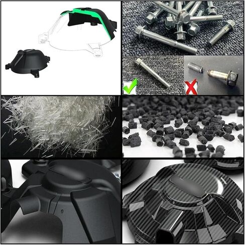 Engine Stator Protective Cover ZX10R Motorcycles Engine Cover Protection Case for Kawasaki ZX-10R ZX-10RR 2011-2025 Engine Covers Protectors Fairing Guard(One Set) in Saudi Arabia