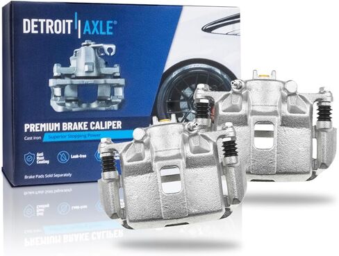 Detroit Axle - 2pc Front Brake Calipers for Honda Fit CR-Z Civic ILX Disc Brake Calipers with Brackets Replacement Brake Calipers Assembly in Saudi Arabia
