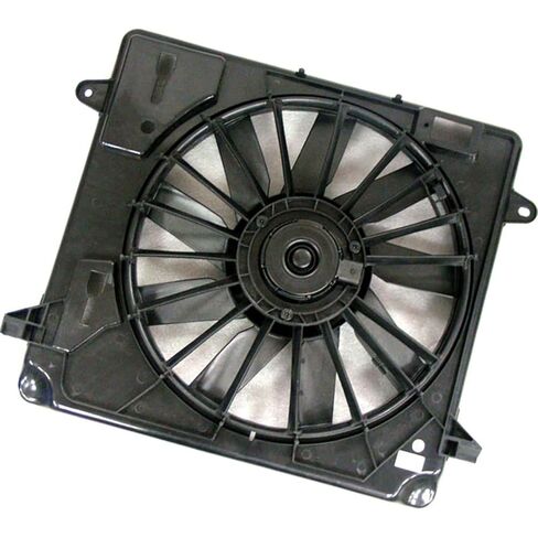 Dual Radiator and Condenser Fan Assembly for Jeep Wrangler 2007 2008 2009 2010 2011 Replacement 55057123AB, 55056642AD 1x in Saudi Arabia
