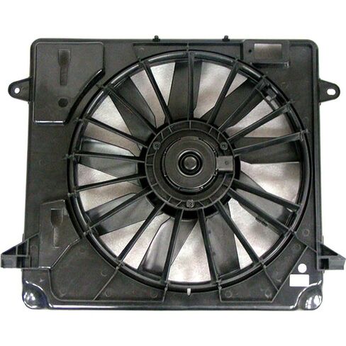 Dual Radiator and Condenser Fan Assembly for Jeep Wrangler 2007 2008 2009 2010 2011 Replacement 55057123AB, 55056642AD 1x in Saudi Arabia