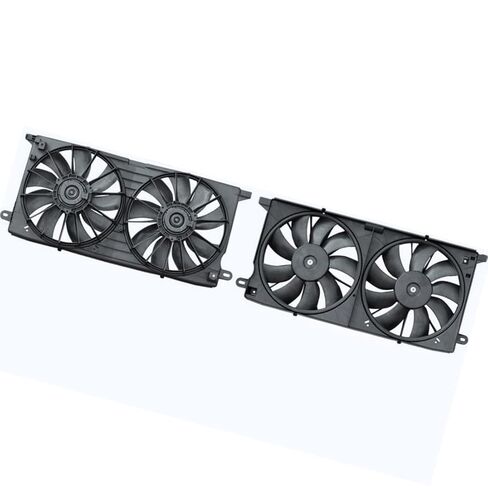 Dual Radiator and Condenser Fan Assembly for Cadillac Seville 1998 1999 2000 2001 2002 2003 2004 1 x in Saudi Arabia