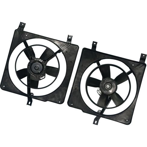 Dual Radiator and Condenser Fan Assembly for Chevrolet Cavalier 1988 1989 1990 1991 1992 1993 1994 for Pontiac Sunbird 1988 1989 1990 1991 1992 1993 1994 1 X in Saudi Arabia