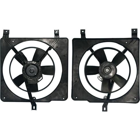 Dual Radiator and Condenser Fan Assembly for Chevrolet Cavalier 1988 1989 1990 1991 1992 1993 1994 for Pontiac Sunbird 1988 1989 1990 1991 1992 1993 1994 1 X in Saudi Arabia