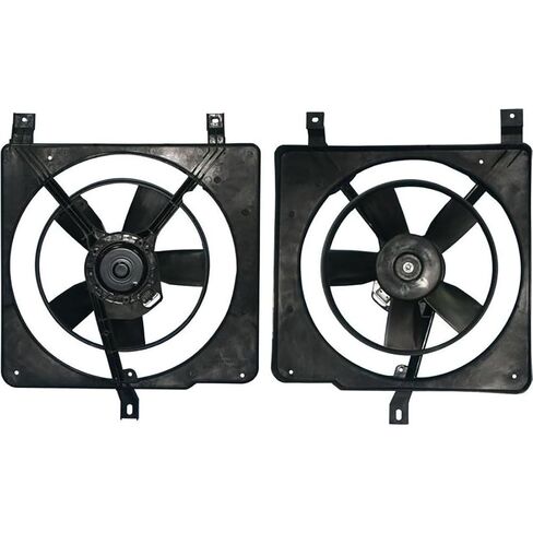 Dual Radiator and Condenser Fan Assembly for Chevrolet Cavalier 1988 1989 1990 1991 1992 1993 1994 for Pontiac Sunbird 1988 1989 1990 1991 1992 1993 1994 1 X in Saudi Arabia