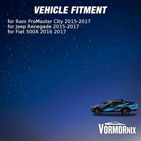 مجموعة مروحة الرادياتير والمكثف المزدوج لسيارة Jeep Renegade 2015 2016-2017 لسيارة Fiat 500X 2016-2017 لسيارة Ram ProMaster City 2015-2017 استبدال 68360299AA، 68247205AA قطعة واحدة in Saudi Arabia