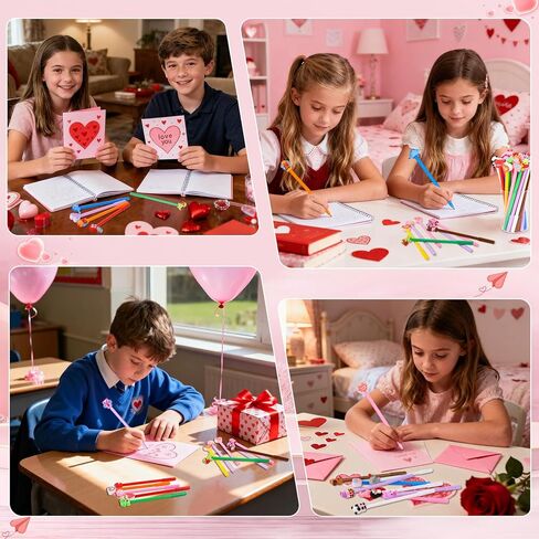 LiYiQ 50 Pcs Valentine's Day Animal Gel Ink Pen Fun Pens Kawaii Heart Capybara Frog Panda Shape Black Pen, Cute Pens for Office Home Student Present in Kuwait