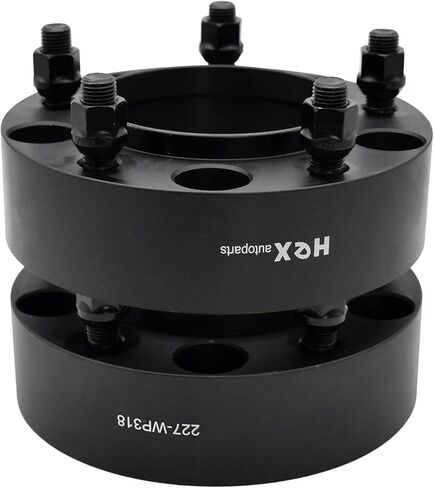 Hex Autoparts 2" 5x150 Black Hubcentric Wheel Spacers Adapters 4pcs 110mm CB with 14x1.5 Studs Compatible with Toyota Tundra Sequoia Land Cruiser Lexus LX570 in Saudi Arabia