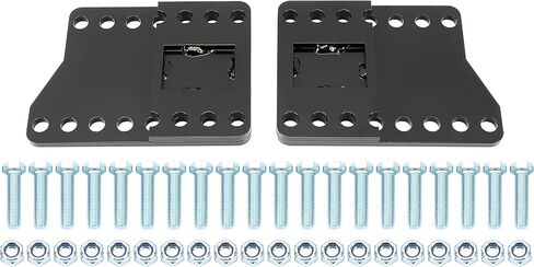 ECOTRIC Universal Snowplow Mount Drop Bracket Lift Heavy Duty Steel Black in Saudi Arabia