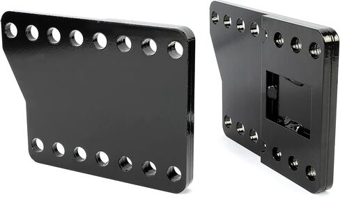 ECOTRIC Universal Snowplow Mount Drop Bracket Lift Heavy Duty Steel Black in Saudi Arabia