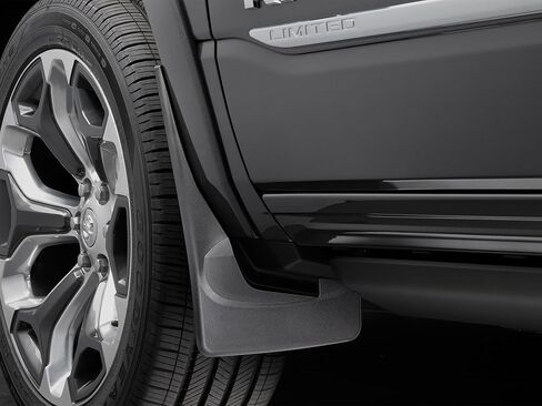 Weathertech Custom No Drill Splash Guard Mudflaps لـ RAM Ram 1500، Ram Truck 1500 - الزوج الأمامي (110092)، أسود in Saudi Arabia