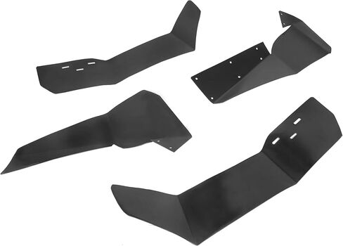 اللوحات الطينية ذات الحاجز الممتد من HECASA المتوافقة مع Polaris RZR S 900 RZR S 1000 2015-2019 RZR S 4 900 2015-2016 4 قطع UTV Mud Guards Flap Set مجموعة أمامية وخلفية in Saudi Arabia