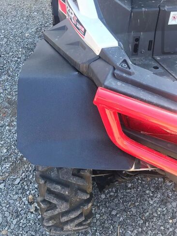 اللوحات الطينية ذات الحاجز الممتد من HECASA المتوافقة مع Polaris RZR S 900 RZR S 1000 2015-2019 RZR S 4 900 2015-2016 4 قطع UTV Mud Guards Flap Set مجموعة أمامية وخلفية in Saudi Arabia