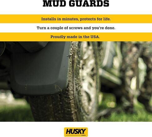 Husky Liners - Front Mud Guards | 2011-2021 Jeep Grand Cherokee w/OEM Fender Flares, Front Set - Black, 2 Pc | 58111 in Saudi Arabia