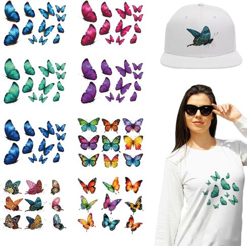 arricraft 9 Sheets Deer Theme Iron on Stickers, Realistic Style Deer in Forest Print Transfer Stickers Decals for DIY T-Shirt Jeans Backpacks Families Clothing Hat Decoration Applique in Kuwait