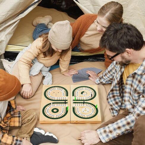 مجموعة ألعاب لوح سرير الأطفال للسفر، لوحة سرير محمولة فريدة من نوعها خالية من الأوتاد، لوحة نتائج خشبية دوارة من الجلد والمغناطيس مع أوراق اللعب، لوحة ألعاب بطاقات صغيرة بحجم الجيب in Kuwait