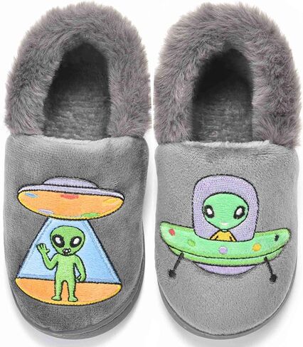 Holynissl Boys Girls Slippers Warm House Slippers for Kids Non Slip Toddler Cute Home Slipper in Kuwait