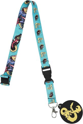 Dungeons & Dragons Mindflayer Blue Lanyard With ID Sleeve in Saudi Arabia
