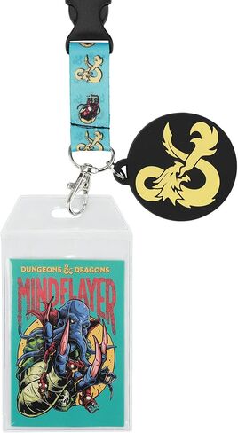 Dungeons & Dragons Mindflayer Blue Lanyard With ID Sleeve in Saudi Arabia