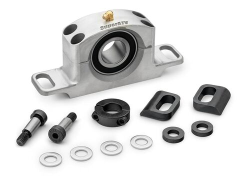 SuperATV Billet Aluminum Heavy Duty Carrier Bearing for 2016+ Can-Am Maverick X3 | Includes Remote Grease Line | Greaseable self-aligning Bearing in Saudi Arabia
