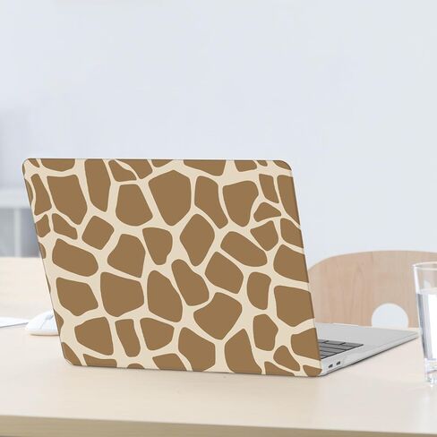 MOSISO Compatible with MacBook Air 13 inch Case 2022 2021 2020 2019 2018 Release A2337 M1 A2179 A1932 Touch ID, Protective Plastic Hard Shell Case&Keyboard Cover&Screen Film, Geometric Giraffe Grain in Saudi Arabia