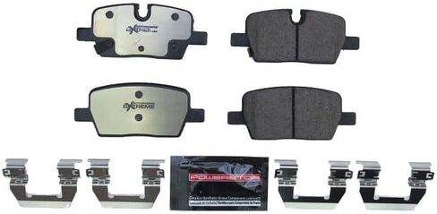 Power Stop Rear Z36-2303 وسادات فرامل سيراميك من ألياف الكربون Z36 للشاحنة والقطر للجيب، كاديلاك CT4، كاديلاك CT5، كاديلاك XT5، كاديلاك XT6، بليزر، ترافيرس، أكاديا [نموذج محدد] in Saudi Arabia