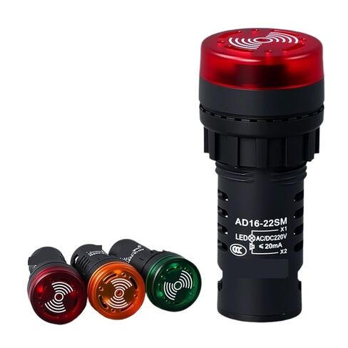 AD16-22SM Strobe Sound and Light Buzzer Intermittent Sound Flash Alarm LED Signal Indicator(Yellowacdc12v) in Saudi Arabia