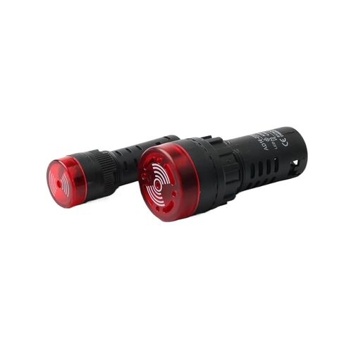 16mm22mm Plastic Buzzer Three-Color Light high Decibel Alarm 12V24V220V380V(22mm) in Saudi Arabia