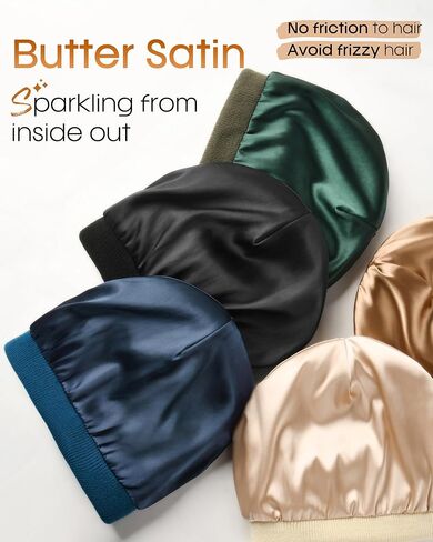 FURTALK Womens Winter Warm Satin Lined Beanie Hats Silk Lining Unisex Knit Slouchy Caps in Kuwait