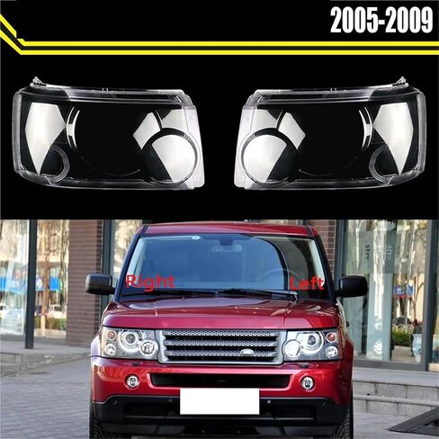 Front Glass Lens Headlamp Shell Lights Housing Transparent Lampshade Compatible For Land Rover Rang Rover Sport 2005~2009 ​Headlight Cover(Left) in Kuwait