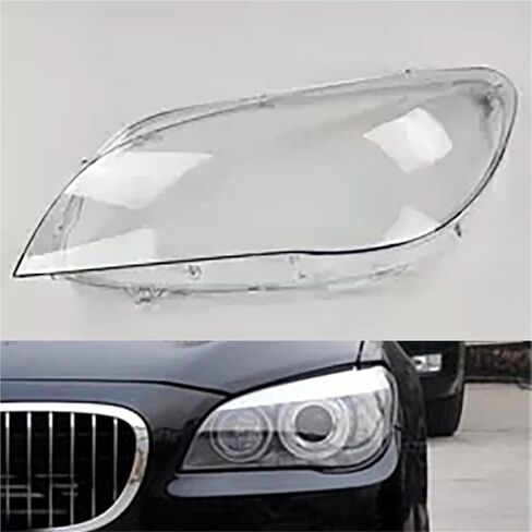 متوافق مع BMW F01 F02 7 Series 730i 735i 740i 745i 750i 760i 2009-2015 كشافات أمامية للسيارة عدسات شفافة غطاء حماية تلقائي (يسار) in Saudi Arabia