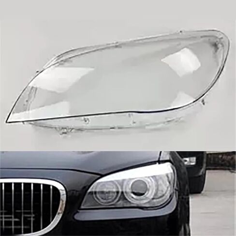 متوافق مع BMW F01 F02 7 Series 730i 735i 740i 745i 750i 760i 2009-2015 كشافات أمامية للسيارة عدسات شفافة غطاء حماية تلقائي (يسار) in Saudi Arabia