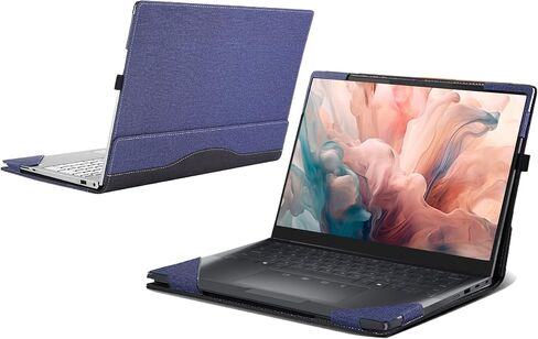 Laptop Case for Dell Pro 13 Premium PA13250 Laptop [not Compatible with Any Other Model] ， 2 in 1 PU Leather Inside Pocket Cover (Dark Gray) in Saudi Arabia